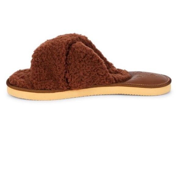 Jack Rogers Cozy Sloan Faux Fur Sandals in Teddy Bear Brown Size 7 - New In Box - Picture 12 of 15